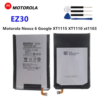 100% Истински Motorola EZ30 3025 ма Взаимозаменяеми Батерия за телефона Nexus 6 Google XT1115 XT1110 xt1103 nexus6 EZ30 Батерията на Мобилния