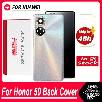 100% Оригинал За Huawei Honor 50 Задния капак на Отделението за батерията Корпус + Frame фотоапарат Обектив За Честта 50 NTH-AN00 NTH-NX9 делото