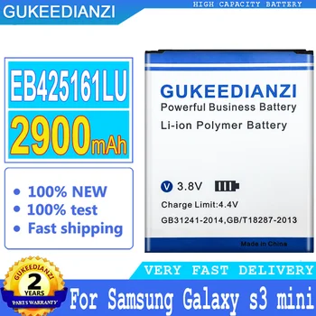 GUKEEDIANZI Взаимозаменяеми Батерия EB425161LU 2900 mah За Samsung Galaxy S3 Mini I8190 I699 Ace 2 I8160 S7562 S7562I S3mini Ace2