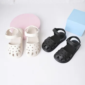 Летни Нови детски сандали За момичета, Дишащи отворени сандали принцеса, Детска мека Римска обувки за лятната ваканция