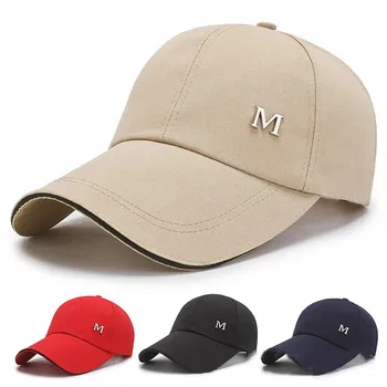 Мъжки И дамски бейзболна шапка Лятна памучен шапка с бродерия, бейзболна шапка в стил хип-хоп, спортна шапка за възрастни, Ежедневни солнцезащитная шапка за голф с дълги полета