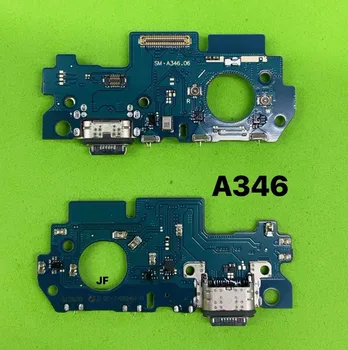 Оригинален конектор порт за зареждане Сензор за докинг станция Бутон меню Гъвкав кабел за Samsung Galaxy A34 A346