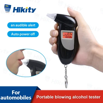 Професионален автомобилен дрегер Hikity с цифров дисплей, детектор за кола, преносими дрегер за шофиране в пияно състояние