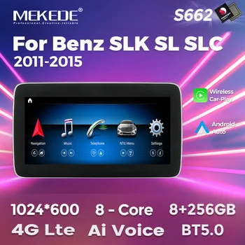 Радиото в автомобила Android All in one За Mercedes benz SLK SL CLASS R231 R172 2011-2015 Ai Voice Carplay Auto BT Авто Мултимедиен Плеър