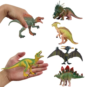 2 бр. Модел на динозавър, играчки, малки фигурки на динозаври, детски играчки динозавър за деца, момчета, парти по случай рожден ден, декорация във формата на динозавър, сувенири, играчки