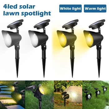 2 бр. Слънчев хирургична лампа, Външни Водоустойчиви Прожектори, автоматично включване/изключване на градински лампи, ярък пейзаж, Украса на градината, лампа за тревата