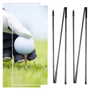 3-Gatefold коректор за голф, Тренировочная стика за голф Симулатор за изравняване на голф игрища, спортни пръти, използвани за удари голф и тренировки