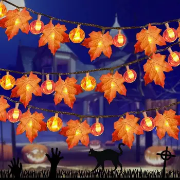 8-Образна Венец за Хелоуин формата на Тикви, Черепи, Мъниста за очи, Илюзорен празничен фенер за Парти, за Трик-Или-Лечение, Декор В Деня на Хелоуин