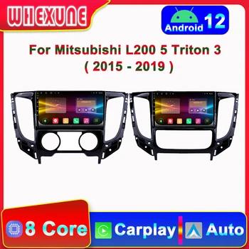 Android 12 Auto WIFI Carplay Автомобилното Радио, За Mitsubishi L200 5 Triton 3 2015-2019 Мултимедиен Плейър GPS Навигация Главното устройство