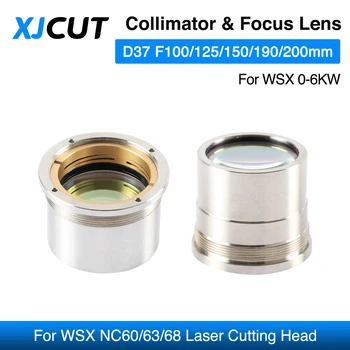 Fiber Лазерни Коллиматор XJCUT и фокусировочный обектив D37 F100 F125 F150 F190mm с Притежателя на Обектива за Лазерно рязане WSX NC60 NC63 NC68