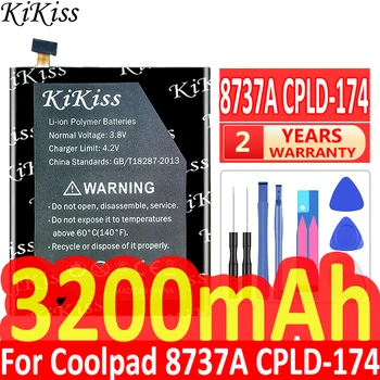 KiKiss Мощна батерия 8737A CPLD174 CPLD 174 3200 mah батерии за Coolpad 8737A CPLD-174