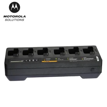 Motorola-Оригинално зарядно устройство за портативни радиостанции, 6-позиционен зарядно устройство, Многократно зареждане и разреждане, PMPN4406, подходящ за MTP3550