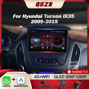 QSZN за HYUNDAI TUCSON IX35 2009-2015 Радиото в автомобила Android 12 Мултимедия Видео GPS Навигация Авторадио Стерео Мултимедиен Плеър