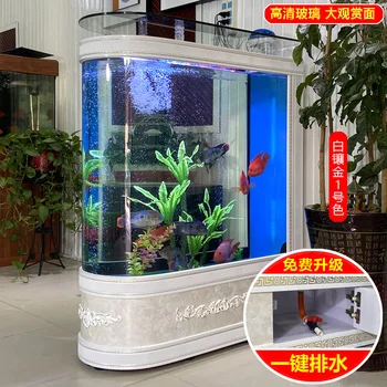 Аквариум за риби, стъклена Хол, Домашно етаж, среден и голям, 1,2 М, Разменени Водна топка