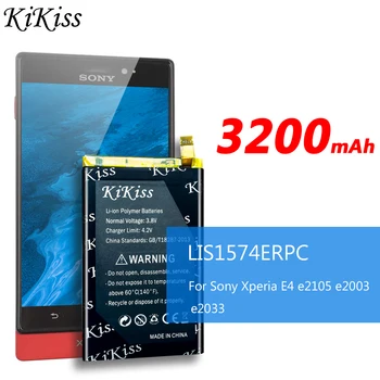 Батерията на мобилния KiKiss LIS1574ERPC За Sony Xperia E4 E4G Dual E2104 E2105 E2114 E2115 E2124 E2003 E2006 E2053 E2033 E2043