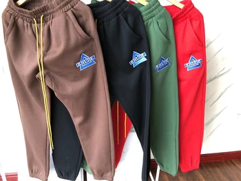 Градинска облекло 23SS
 Мъжки Спортни панталони с триъгълен дизайн и бродерия на Лого, Висококачествени Дамски Панталони с завязками, Панталони-Бермуди