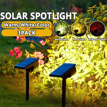 Градински 7LED-лампи на слънчеви батерии, Регулируема Слънчев прожектор, водоустойчива IP65, Озеленяване на тревата, външни Стенни лампи, осветление