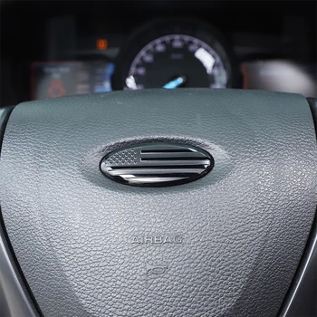 За Ford Focus, Mondeo Edge Escort Ranger Wildtrak алуминиева сплав Черен автомобилен волан с логото, накладки, стикер, аксесоари