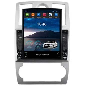 За Tesla Стил 2Din Android 12 Автомобилен Радиоприемник за Chrysler 300C 2004-2008 Мултимедиен Плейър GPS Стерео Carplay DSP RDS Камера