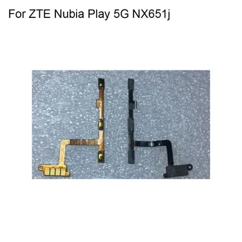 За ZTE Nubia Play 5G NX651j Бутон за Регулиране на силата на звука на Хранене Гъвкав кабел Red Magic 5G Конектор за включване Изключване Увеличаване на за Намаляване на звука RedMagic 6 Pro