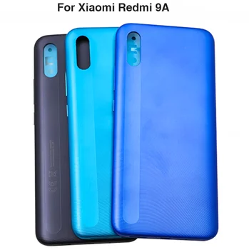 Заден корпус Redmi9A за Xiaomi Redmi 9A Задната част на кутията на батерията Задната врата Корпус на батерията Корпус на Шаси с бутони за регулиране силата на звука