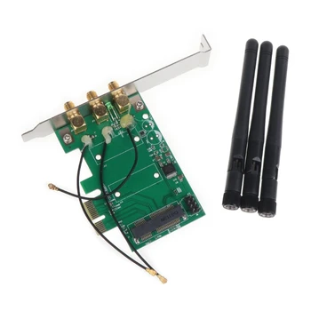 Карта-адаптер Конвертор Wifi Mini PCI-E, безжична карта на PCI-E1X