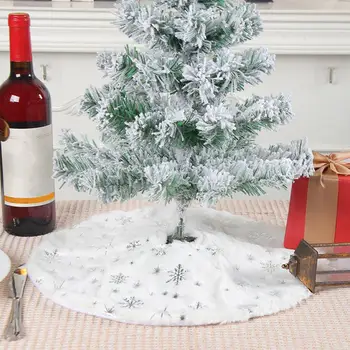 Коледа дърво декор празнична Снежинка/star модел мини Коледно дърво пола през цялата моющийся Коледа, парти украса на дома празник