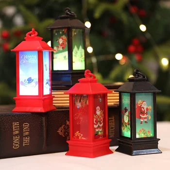 Коледен тенис лека нощ, Подвесное украса/Ретро Дядо Коледа, Снежен човек, led лампи, декорации /Коледен настолна лампа