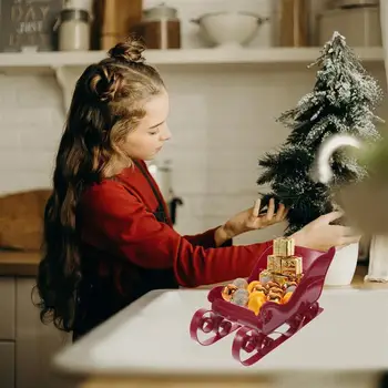 Коледната Купа За Закуски Коледен Декор Игри На Сани Украса Шейни Украшения Коледно Дърво Украса На Дома За Коледа 2023