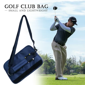 Мини-леки найлонови чанти за голф, преносим чанта за стика за голф, тренировъчен калъф за голф с регулируеми ремъци плечевыми