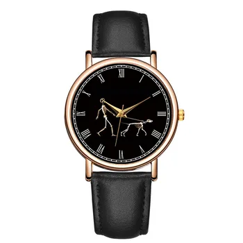 Модерен дамски часовник Реколта кварцов часовник Кратък модерен външен вид, Удобна каишка за часовник Ежедневното рокля Дамски часовник