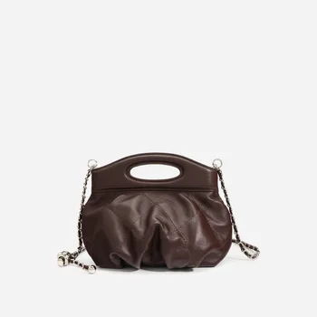 Модни дамски чанти 2023, Новата есенно-зимна чанта през рамо, Корейската версия, Дамски Луксозна Дизайнерска чанта-месинджър, безплатна доставка