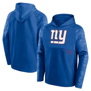 Мъжки блузи New York Giants, марка Fanatics, пуловер-raglan Shade Defender, hoody с качулка