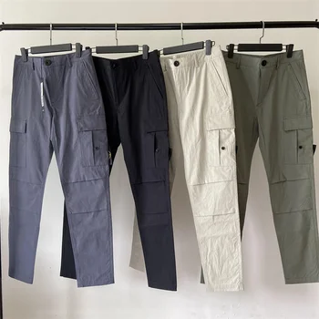 Мъжки панталони, с високо качество, нашивка с емблемата на компаса, ежедневни панталони, висококачествен и функционален ветрозащитный анцуг за джогинг