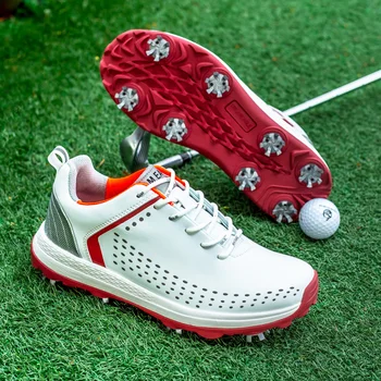 Нов Голф обувки Шипове мъжки професионално голф маратонки открит удобни обувки за играчи на голф, бягане маратонки за ходене