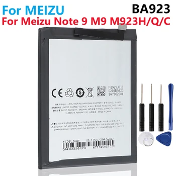 Нова Оригинална батерия За смартфон Meizu Note 9 M9 M923H M923Q M923C BA923 4000 mah Високо Качество + номер за проследяване