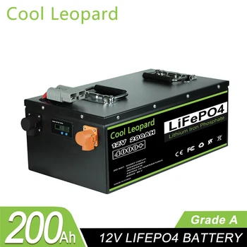 Нова вградена батерия 12V 200Ah 280Ah 400Ah 24v 100Ah 200Ah 48v 120Ah LiFePO4-BMS за домашно съхранение на енергията на слънчевата батерия е Идеално Без данък