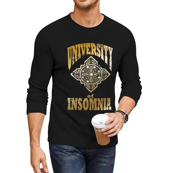 Нова дълга тениска University of Insomnia-FFXV, тениски големи размери, бързосъхнеща тениска, мъжки ризи с графичен дизайн