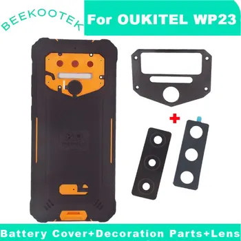 Нова оригинална капак на отделението за батерията OUKITEL WP23 Метални декоративни елементи на Обектива на камерата за обратно виждане с лепило Аксесоари за телефон Oukitel WP23