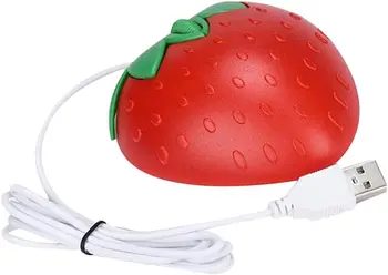 Оптична USB детска мишка в стил ягоди Мишката за PC, лаптоп