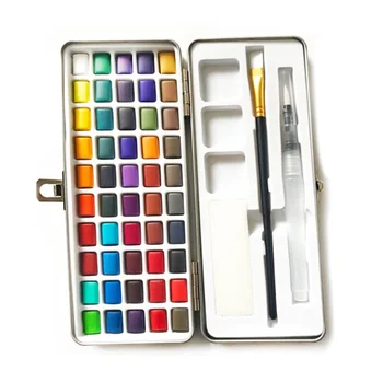 Твърди акварелни бои, Комплект акварельных бои за художествена стенопис, Дизайн на нокти 157