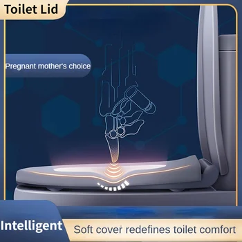 Умно Седалка за тоалетната чиния, Мултифункционален Отопляеми седалки, Водоустойчив Мигновена Автоматична капак за Тоалетна