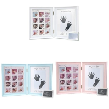 Фото рамка от PVC за вписване на Пръстови отпечатъци на Новороденото, Рамка за снимки, Декори за офис маси