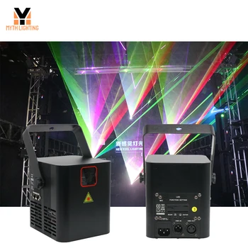 Цветни лазерни лампи H2 серията 15KPPS RGB с гласов контрол, осветление, сцена за клубни концерти на живо