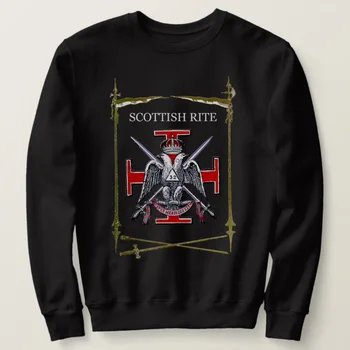 Шотландски ритуал Scottish Обряд of Freemasonry Качулки Нови От 100% Памук Удобни Ежедневни Мъжки Дрехи, Модни Градинска облекло