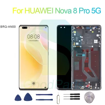 за HUAWEI Nova 8 Pro 5G Подмяна на екрана на Дисплея 2676 *1236 BRQ-AN00 Nova 8 Pro 5G LCD сензорен цифров преобразувател В Събирането на